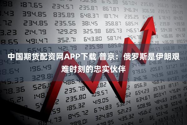 中国期货配资网APP下载 普京：俄罗斯是伊朗艰难时刻的忠实伙伴